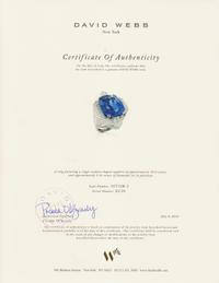 An Important Platinum, Gold, Sapphire and Diamond Ring, David Webb, 21.90 dwts.