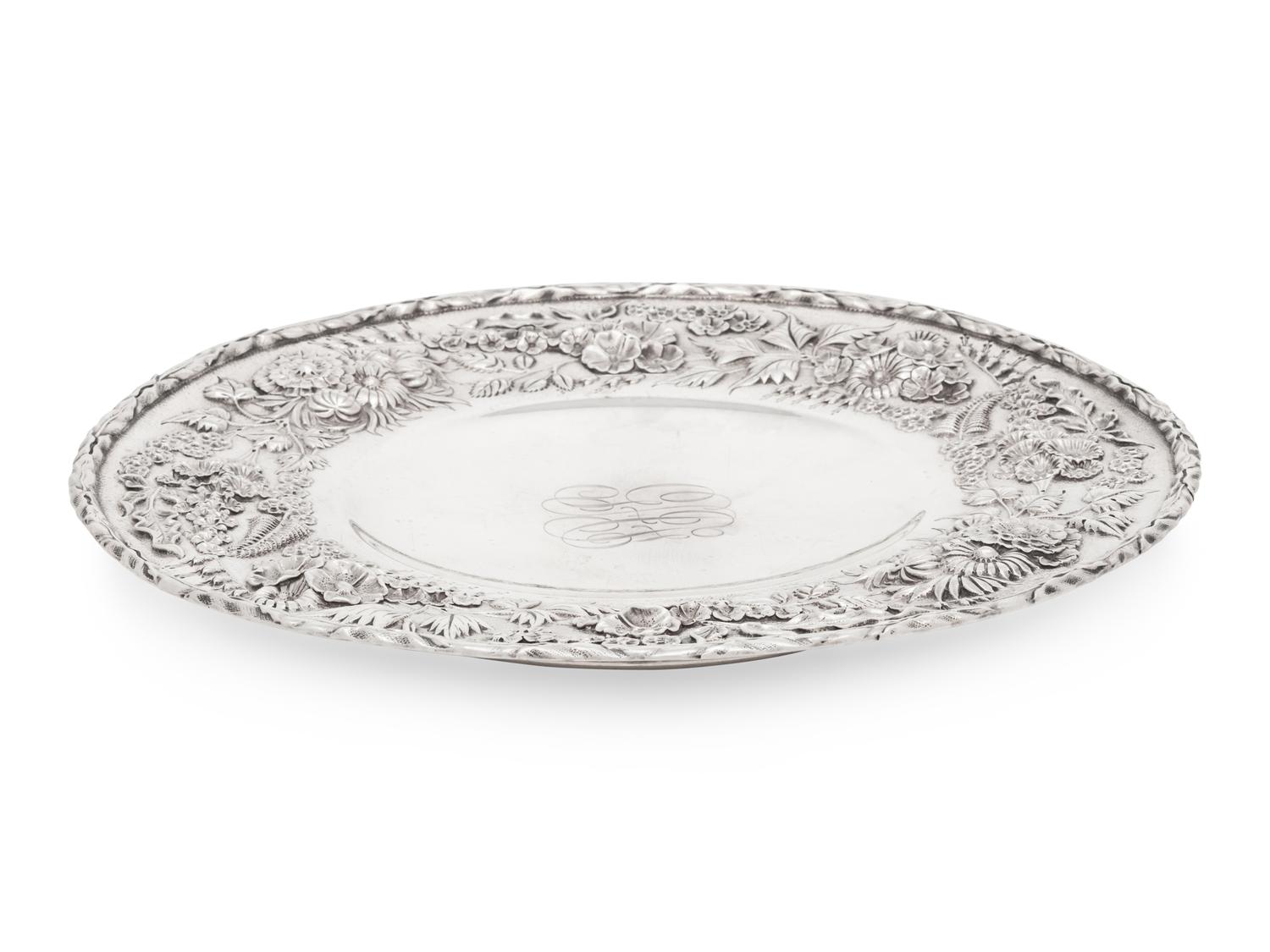 An S. Kirk and Son Repousse Silver Platter