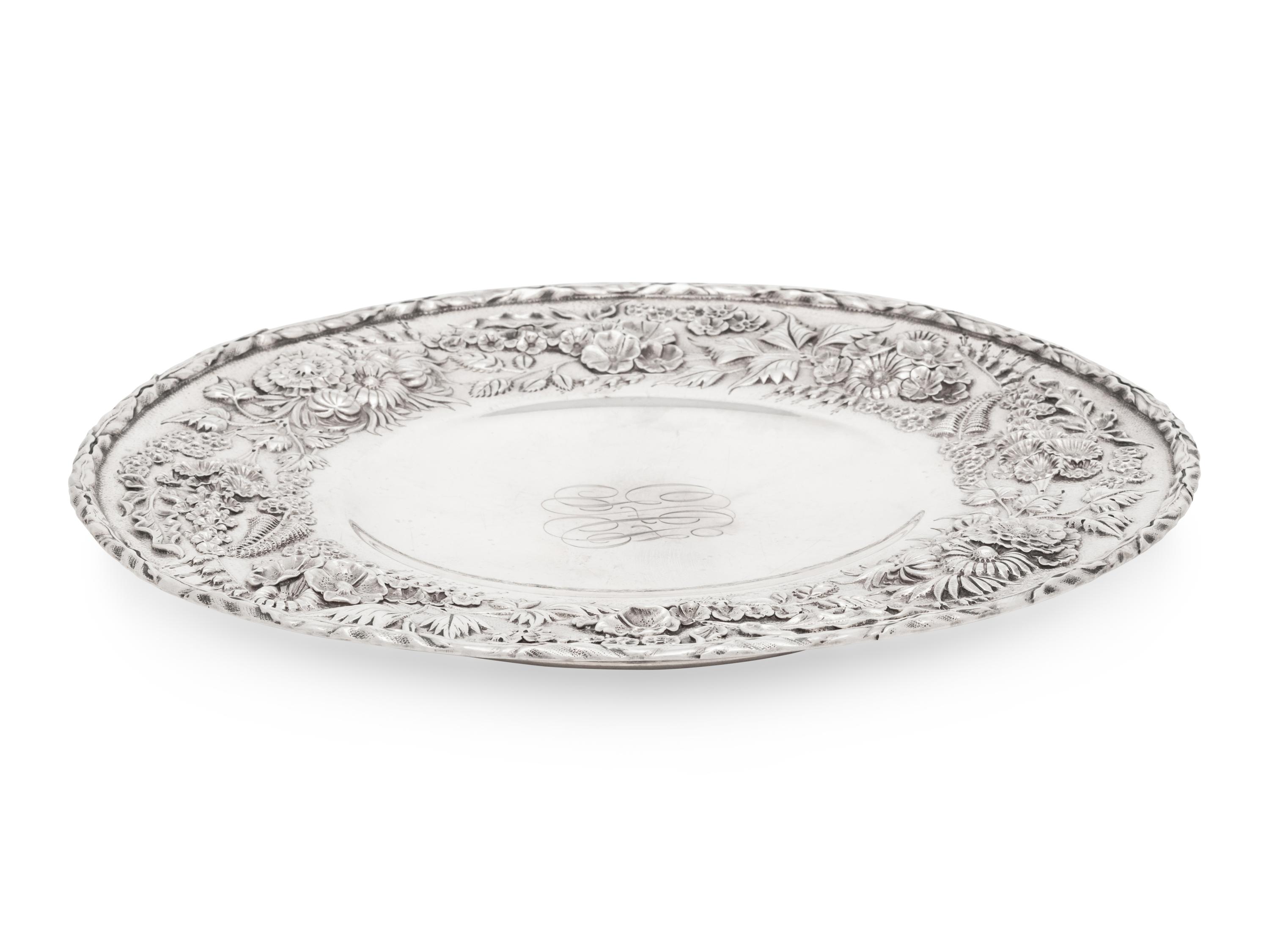 An S. Kirk and Son Repousse Silver Platter