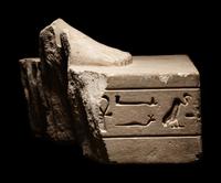 An Egyptian Limestone Base