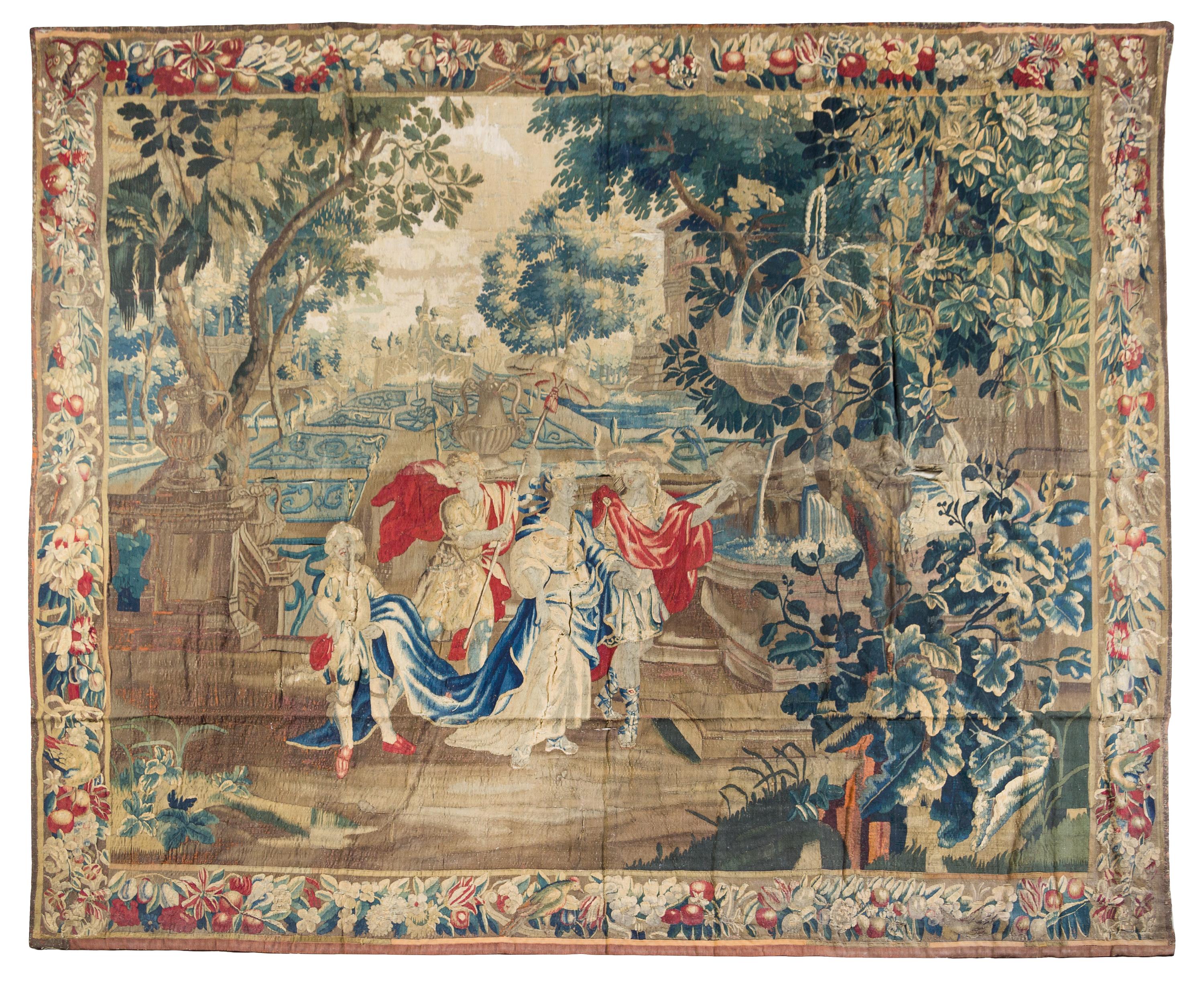A Beauvais Wool and Silk Tapestry 8 feet 9 inches x 10 feet 5 inches. — LATE 18TH CENTURY