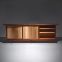 George Nakashima (American, 1905–1990) — Triple Door Sliding Cabinet, 1965