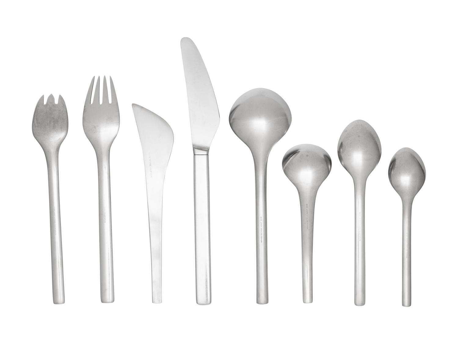 Tuja / Tanaqvil Partial Service of Eight. 51 parts. Georg Jensen, Denmark