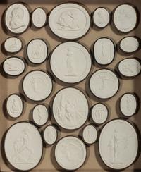 Four Framed Groups of Grand Tour Plaster Intaglios
