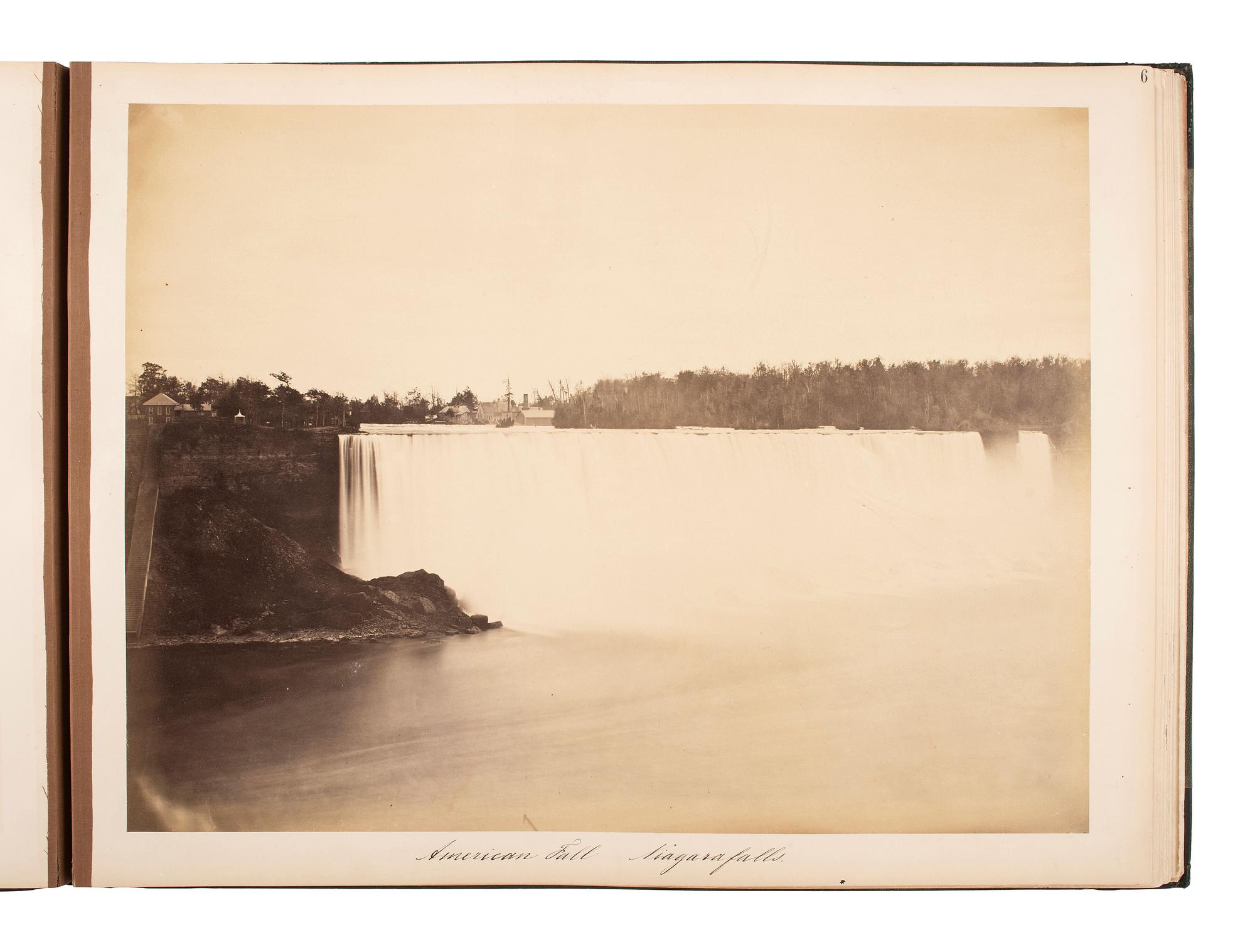 [NIAGARA FALLS, NY - EARLY PHOTOGRAPHY]. An album containing 20 views of Niagara Falls. Niagara Falls, New York, compiled in 1867.