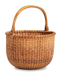 A Round Nantucket Basket
