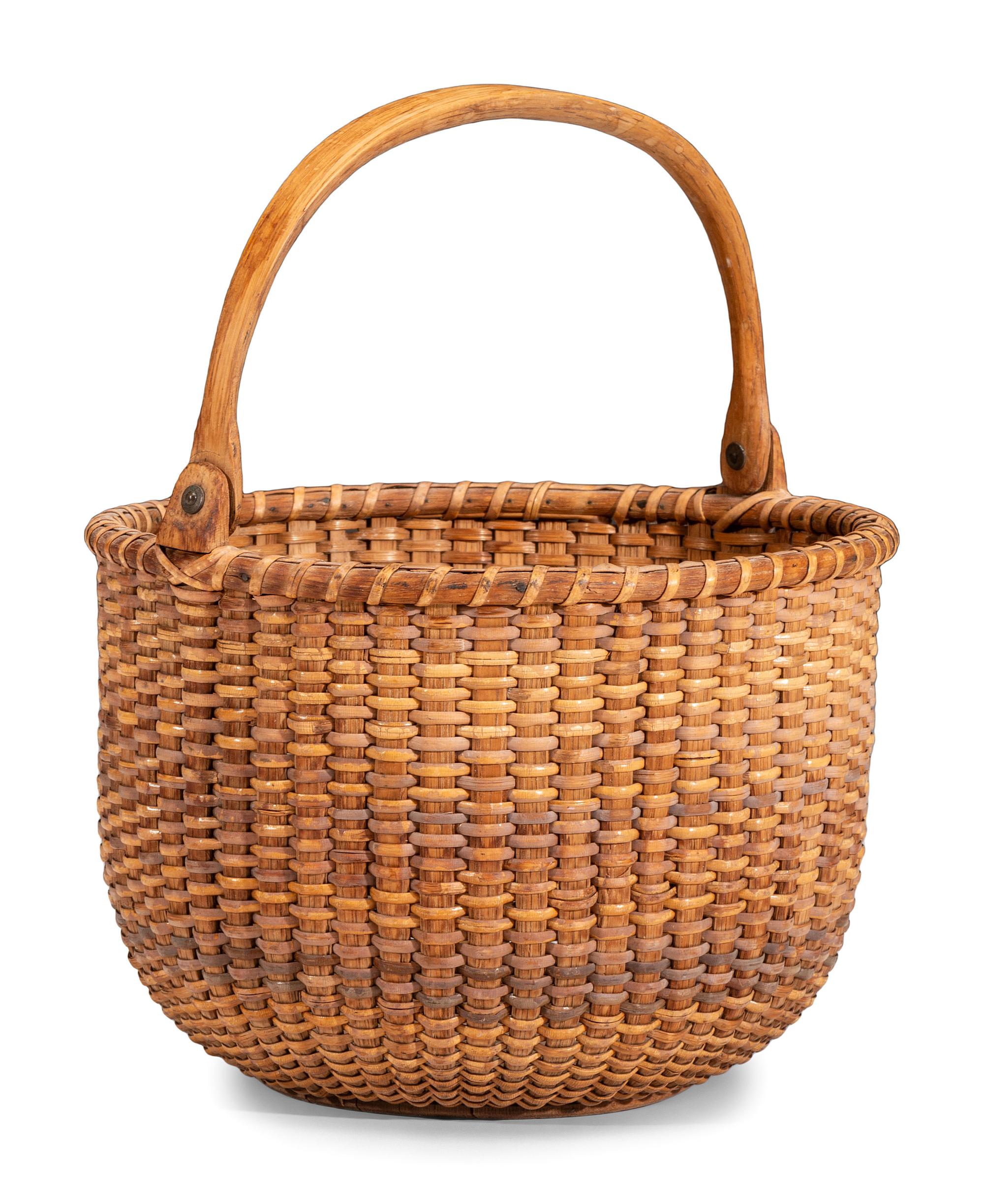 A Round Nantucket Basket