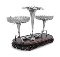A Chinese Export Silver Epergne