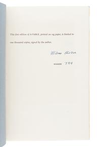 FAULKNER, William (1897-1962). A Fable. New York: Random House, 1954.