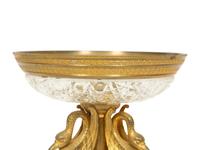 An Empire Gilt Bronze and Cut Glass Tazza
