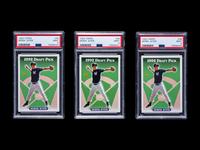 A Group of Three PSA 9 Graded 1992 Topps Derek Jeter Rookie Baseball Cards No. 98
