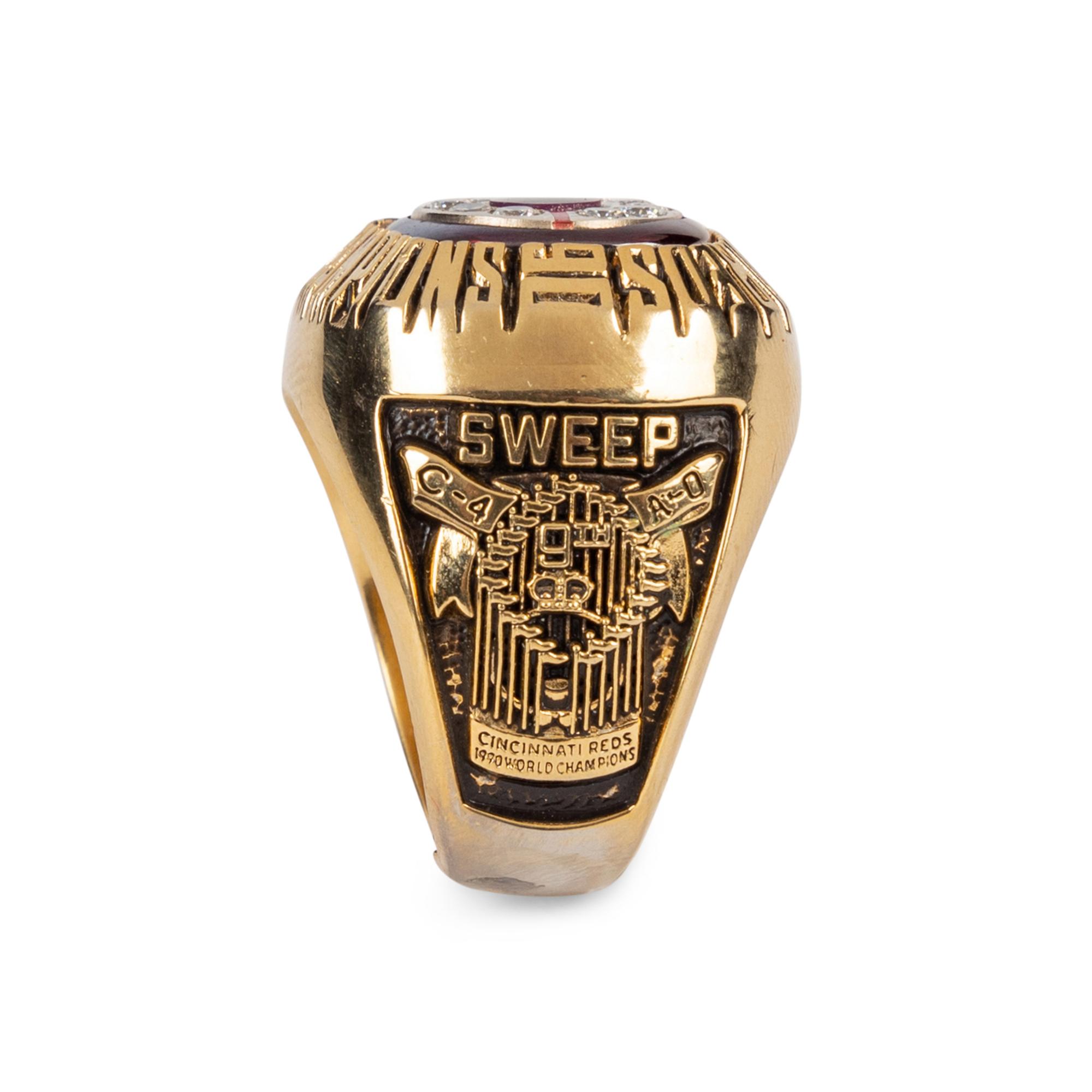 A 1990 Cincinnati Reds World Championship Salesman's Sample Ring,