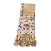 Sioux Beaded Hide Saddle Drapes