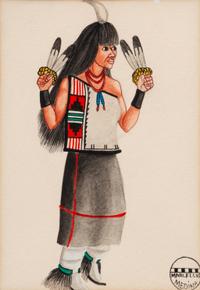 untitled, portraits of Pueblo dancers
