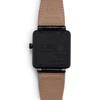 BELL & ROSS, STAINLESS STEEL 'BR 01 SKULL FULL BLACK DIAMOND' LIMITED EDITION PIECE UNIQUE-GLEN DE VRIES WATCH