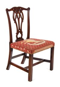 A Chippendale Style Mahogany Side Chair Height 37 inches. — 19TH CENTURY