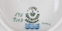 A Royal Copenhagen Gold Rose Porcelain Dinner Service