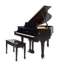 A Steinway & Sons Black Lacquered Baby Grand Piano