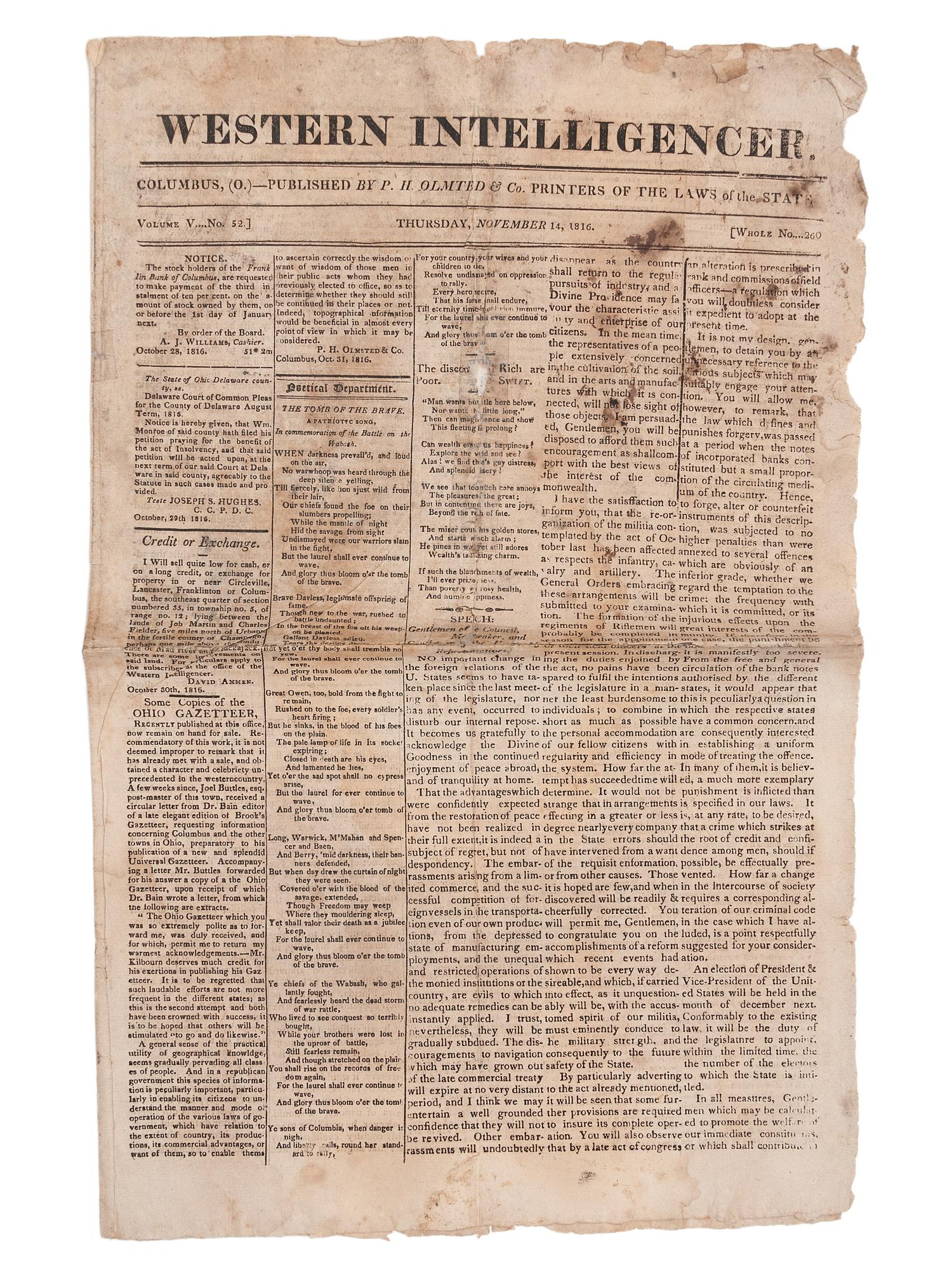 [PERIODICALS]. A group of 13 nineteenth-century newspapers and publications, including The Emancipator and the Catholic newspaper of the Yankton Sioux.