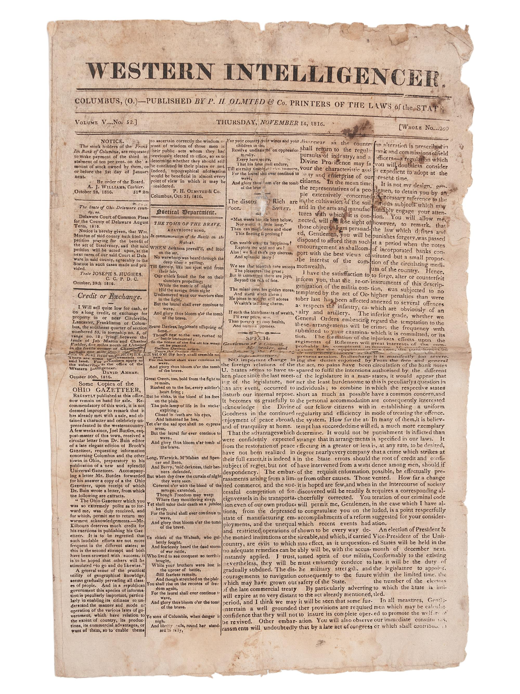 [PERIODICALS]. A group of 13 nineteenth-century newspapers and publications, including The Emancipator and the Catholic newspaper of the Yankton Sioux.