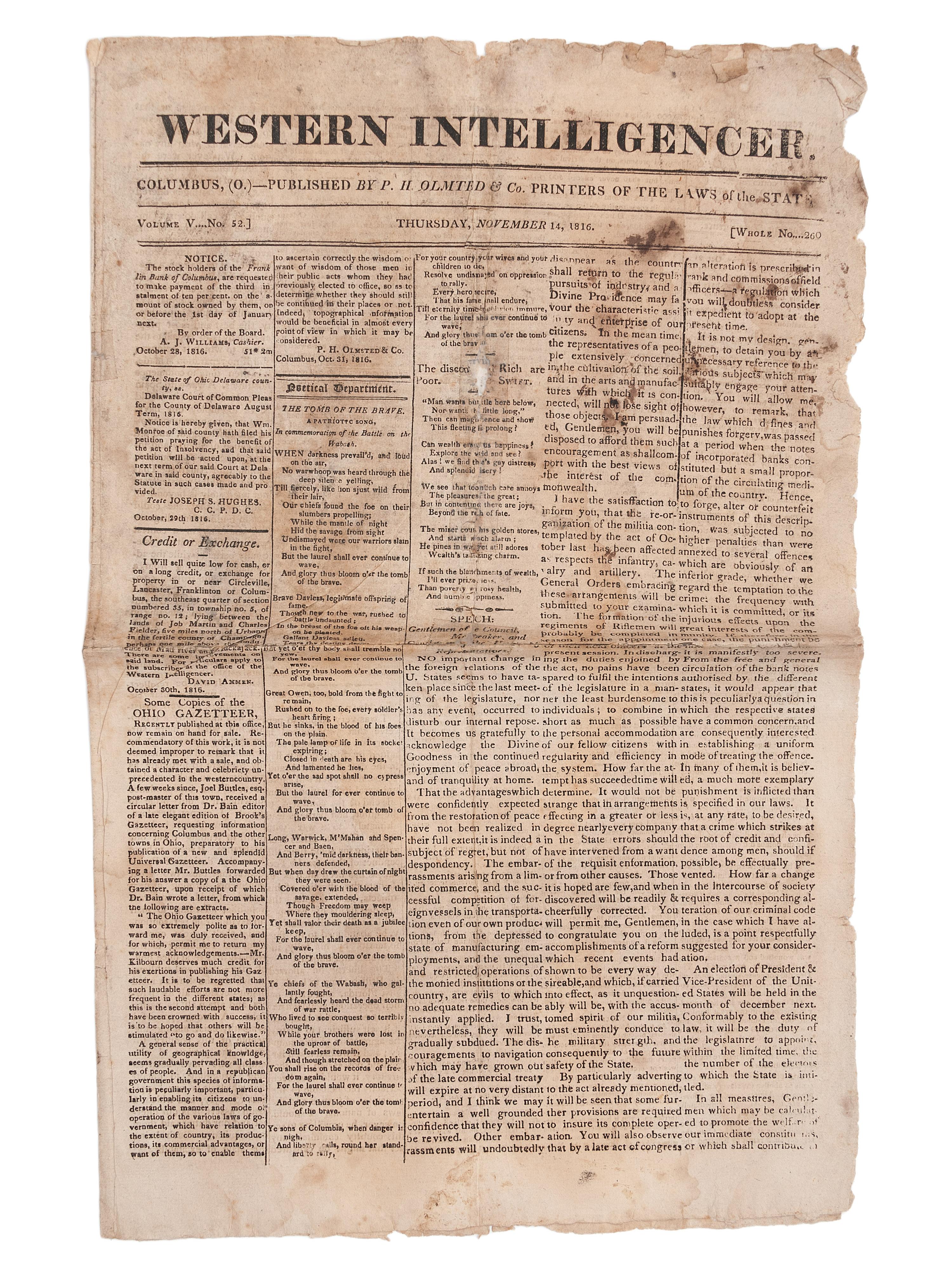 [PERIODICALS]. A group of 13 nineteenth-century newspapers and publications, including The Emancipator and the Catholic newspaper of the Yankton Sioux.