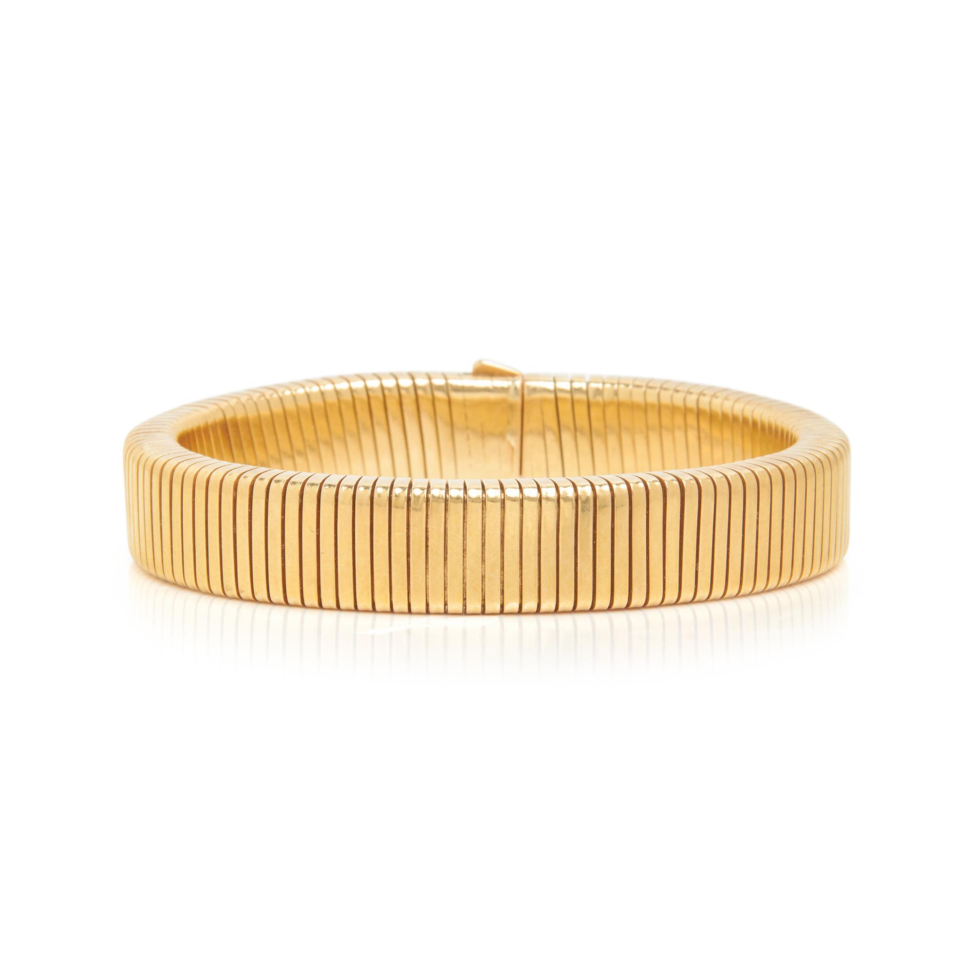 CARTIER, YELLOW GOLD TUBOGAS BRACELET