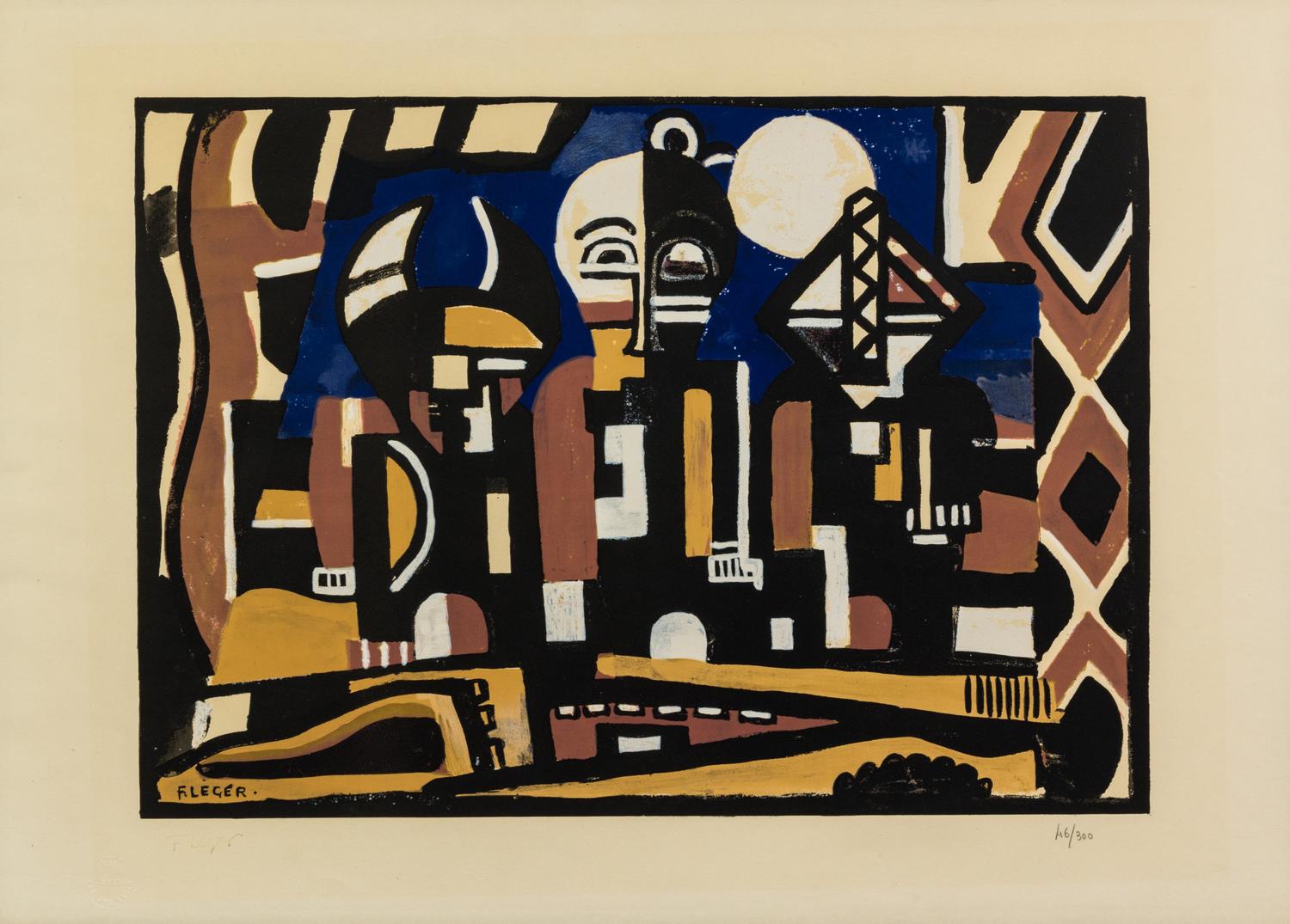 After Fernand Leger, (French, 1881-1955), Ballet suédois, 1960