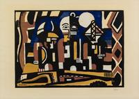 After Fernand Leger, (French, 1881-1955), Ballet suédois, 1960