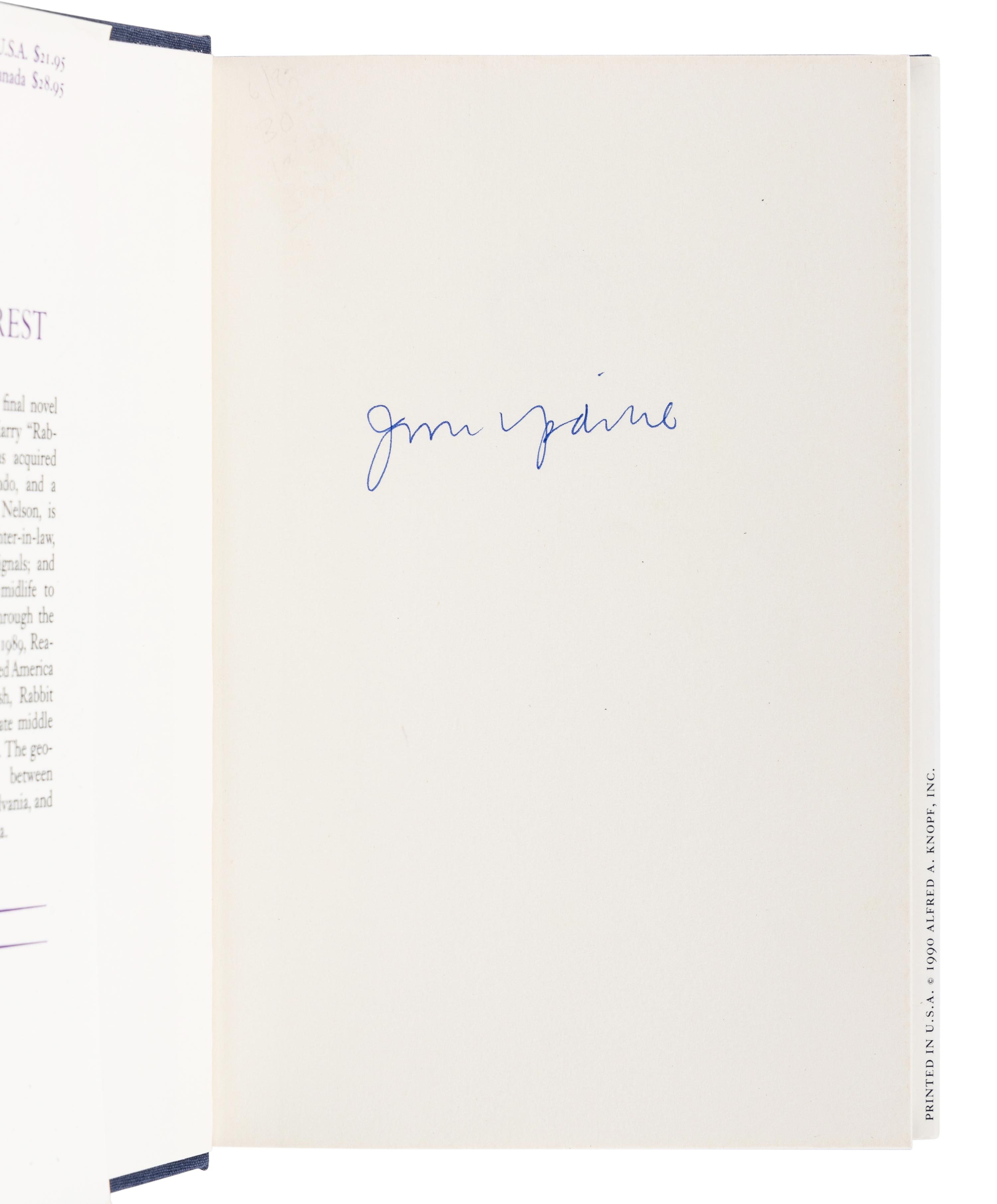 UPDIKE, John (1932-2009). A group of 4 FIRST EDITIONS of Updike’s Rabbit novels, most SIGNED, comprising: