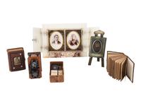 [EARLY PHOTOGRAPHY]. 19th century CDVs, albums, frames, and related photographic materials.