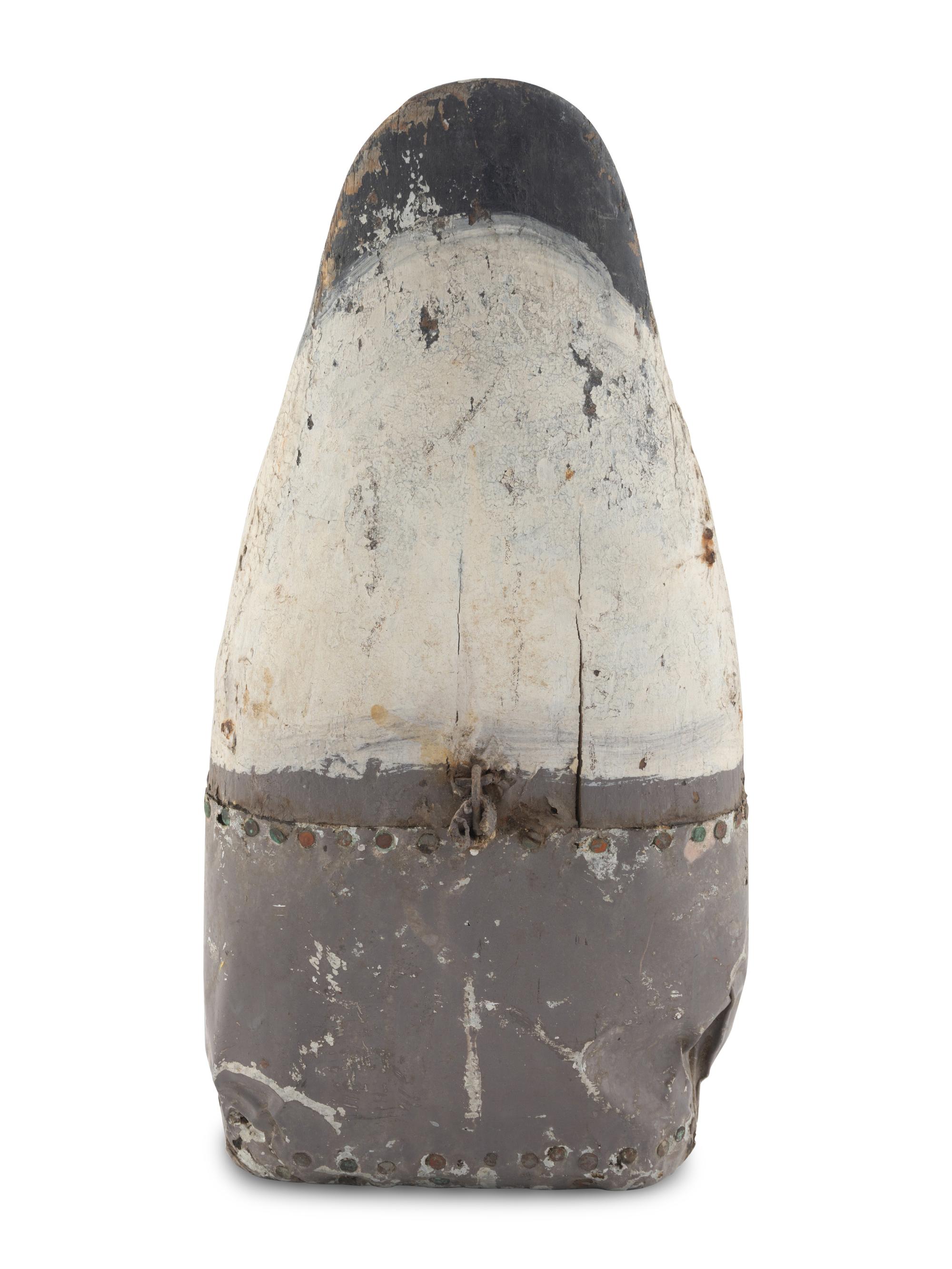 A Carved and Painted Wood Bobber Decoy
