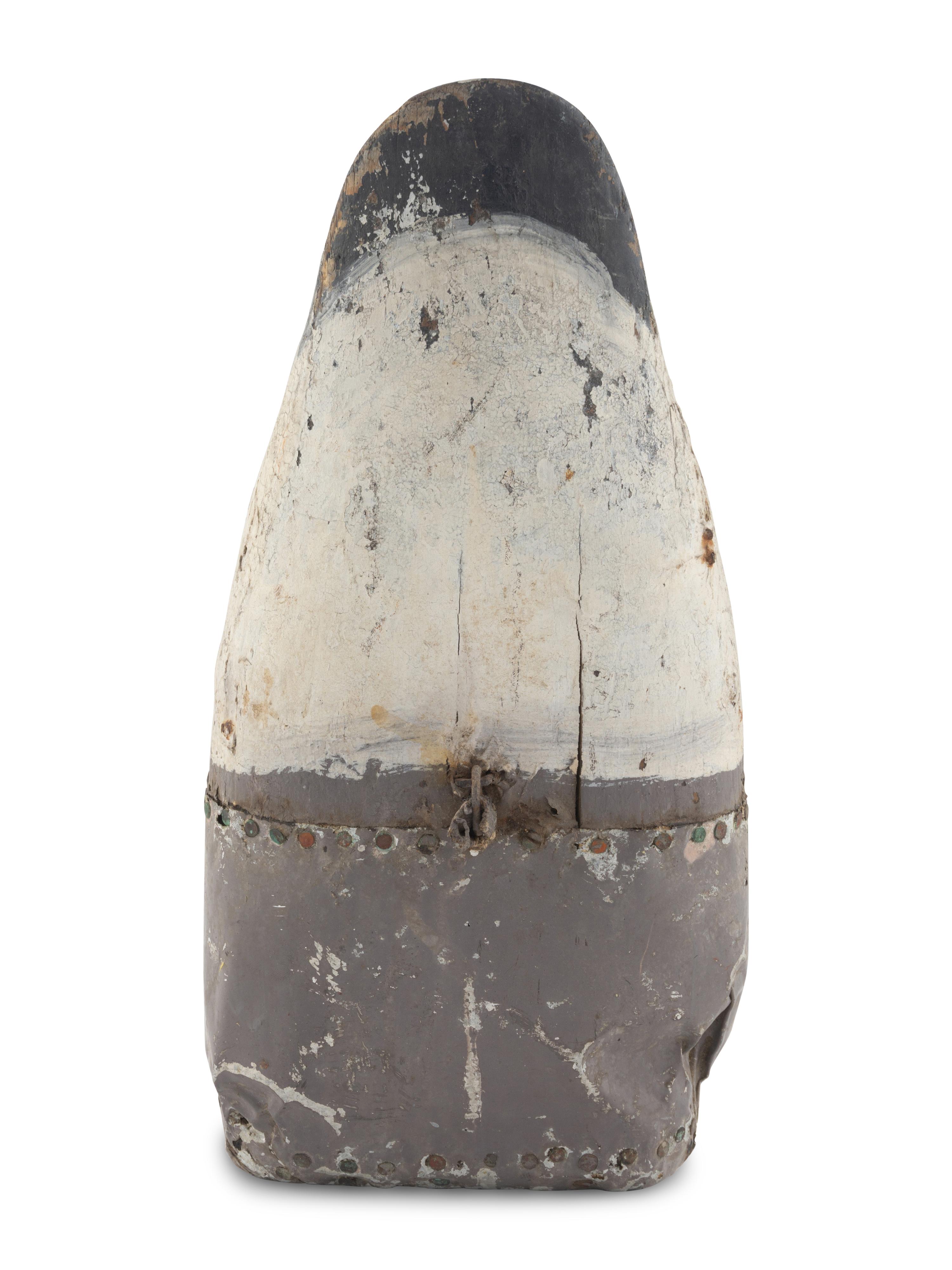 A Carved and Painted Wood Bobber Decoy