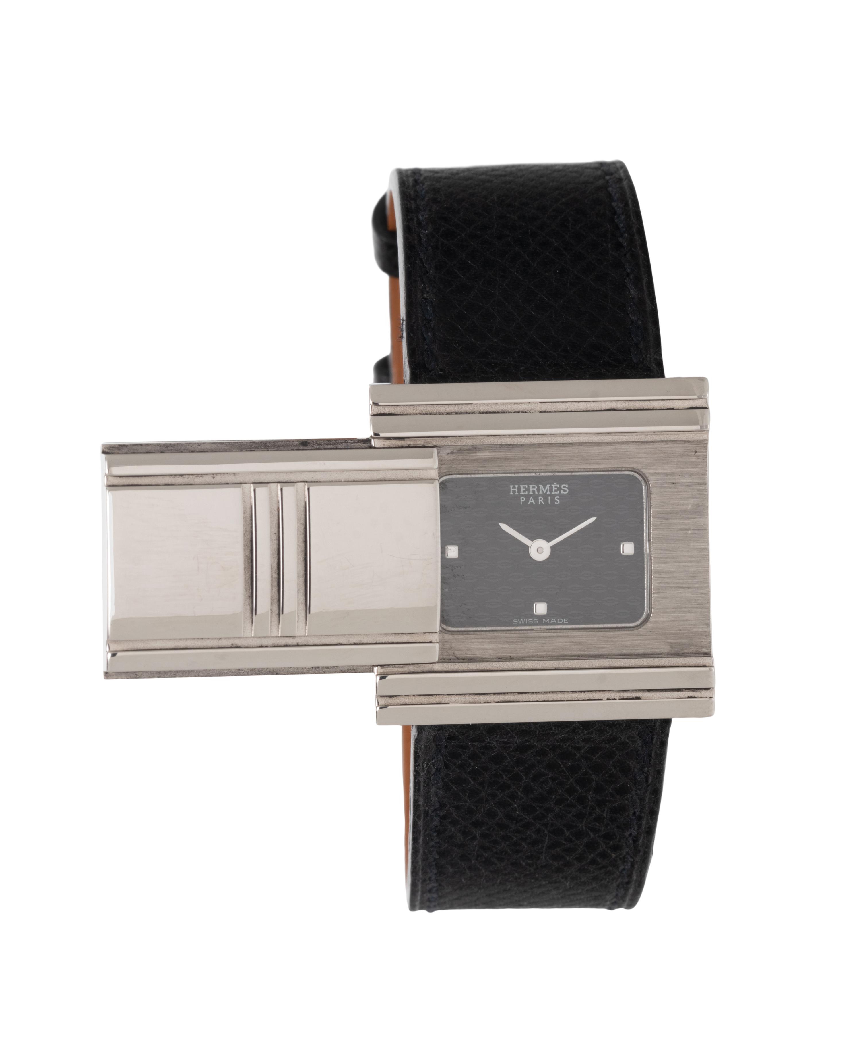 Hermès, Stainless Steel 'Glissade' Watch