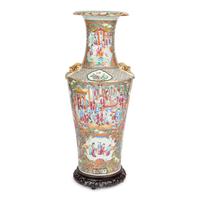 A Large Chinese Export Porcelain Famille Rose Vase