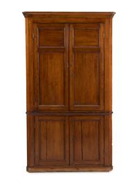 A George III Pine Corner Cabinet