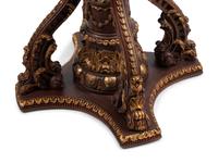 A Pair of Large Venetian Painted and Parcel Gilt Gondola Lanterns