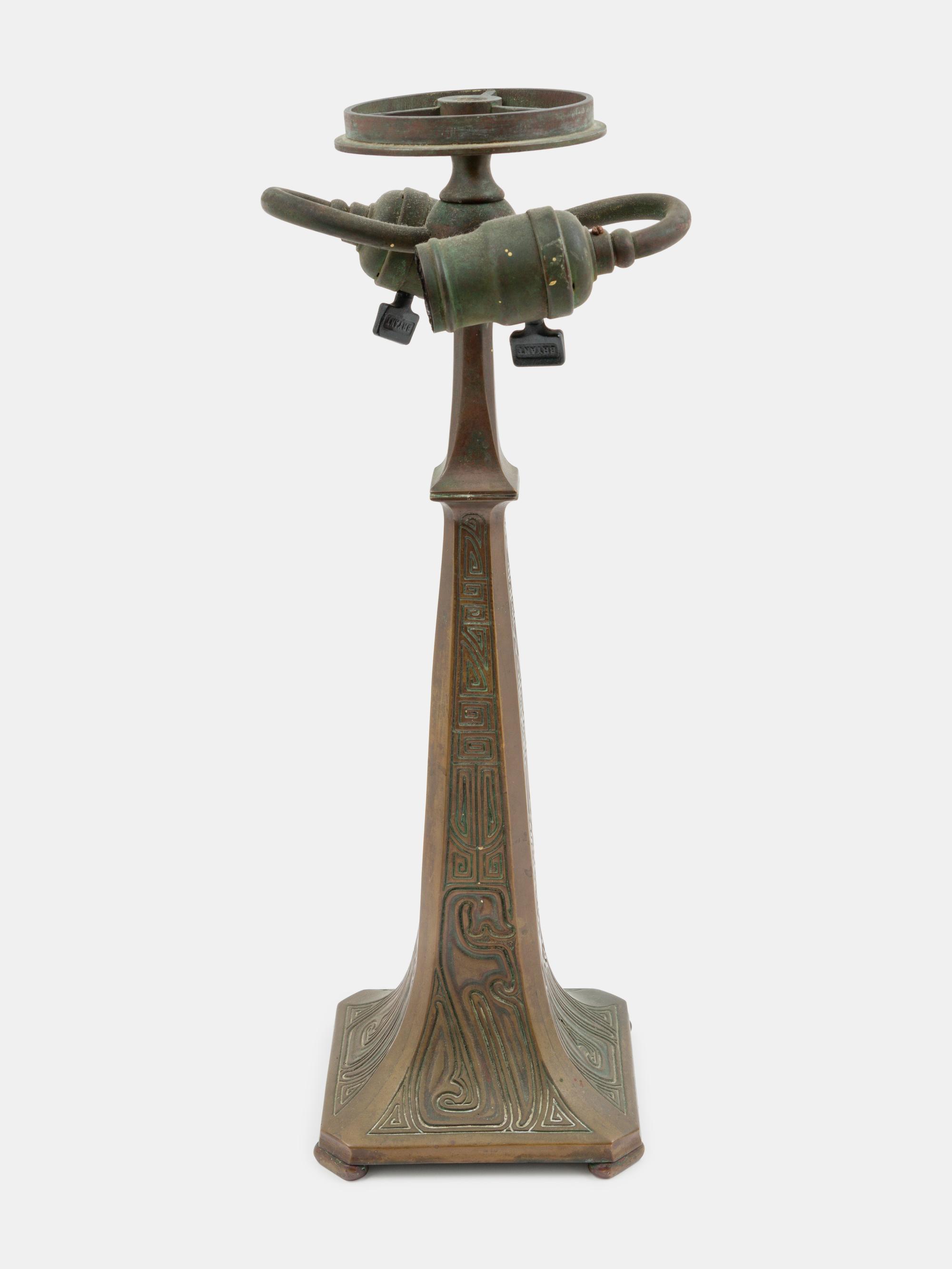 An American Bronze Leaded Table Lamp