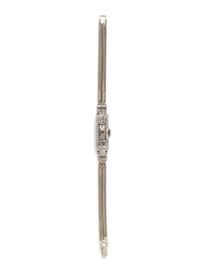 ANTIQUE, PLATINUM AND DIAMOND WRISTWATCH