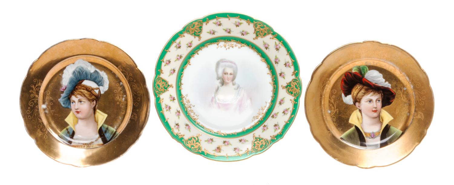 A Sevres Style Cabinet Plate Diameter of first 9 5/8 inches.