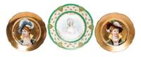 A Sevres Style Cabinet Plate Diameter of first 9 5/8 inches.