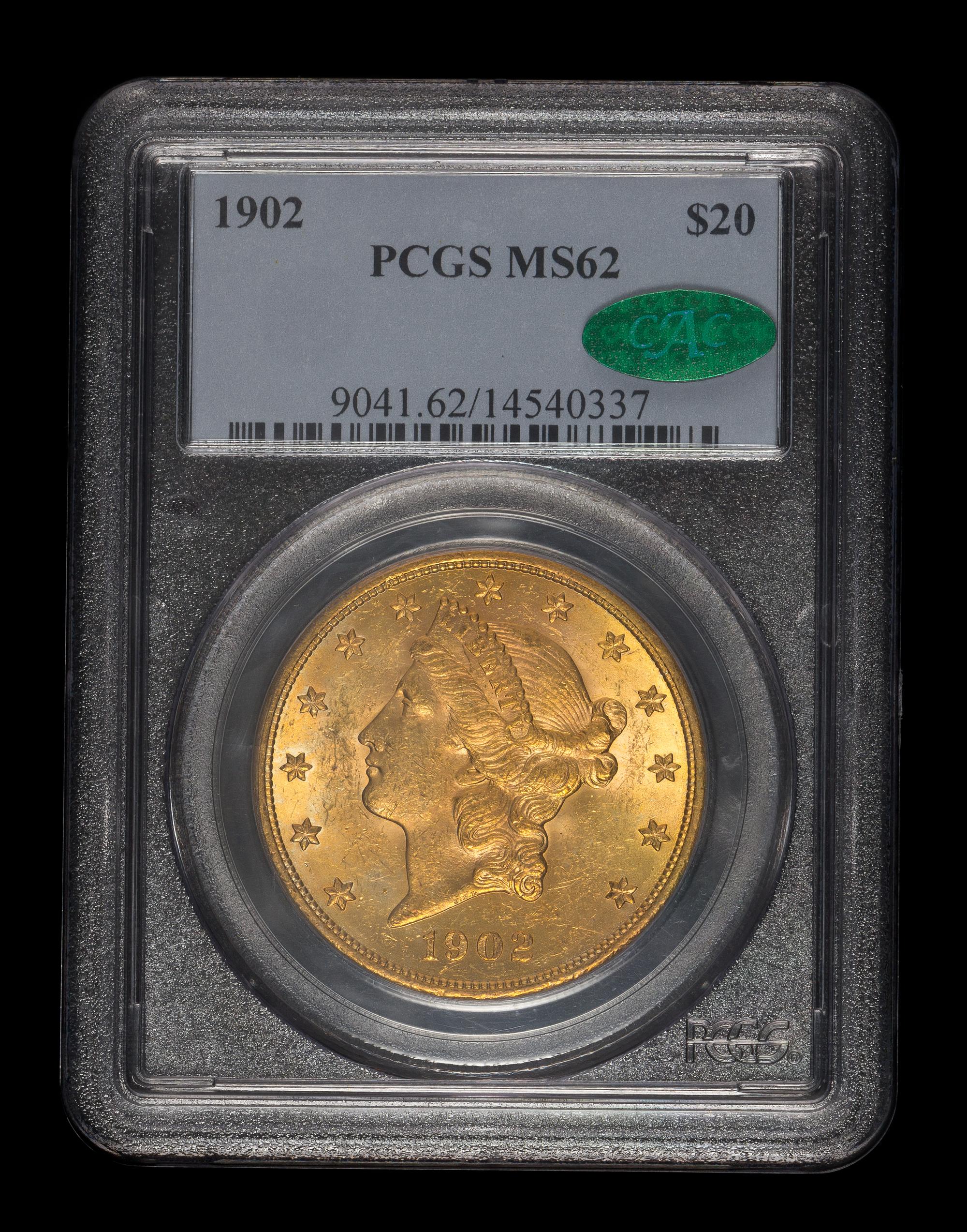 A United States 1902 Liberty Head $20 Gold Coin