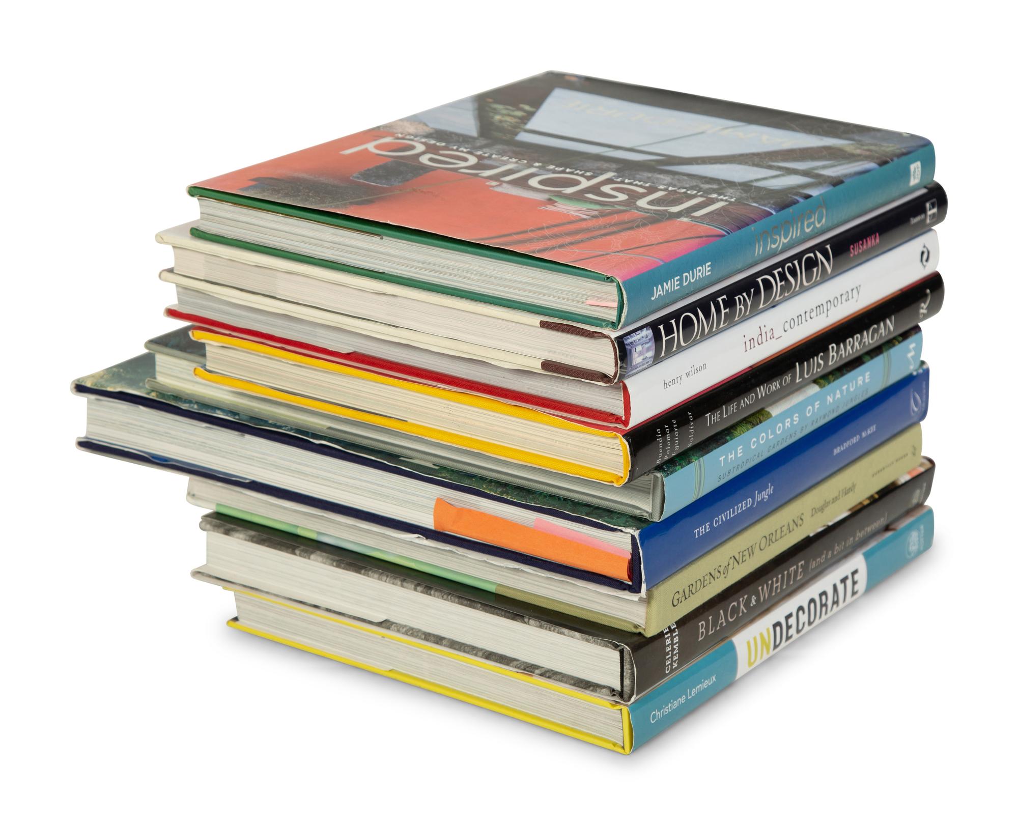 A Collection of Coffee Table Books on Interior Design and Gardening — 20TH CENTURY