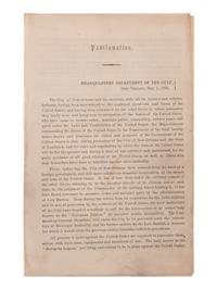 [CIVIL WAR]. FARRAGUT, David G. A. (1801-1870). A group of 3 signed items, including letters.