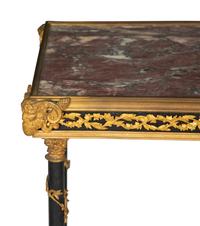 A French Gilt Bronze Mounted Ebonized Side Table