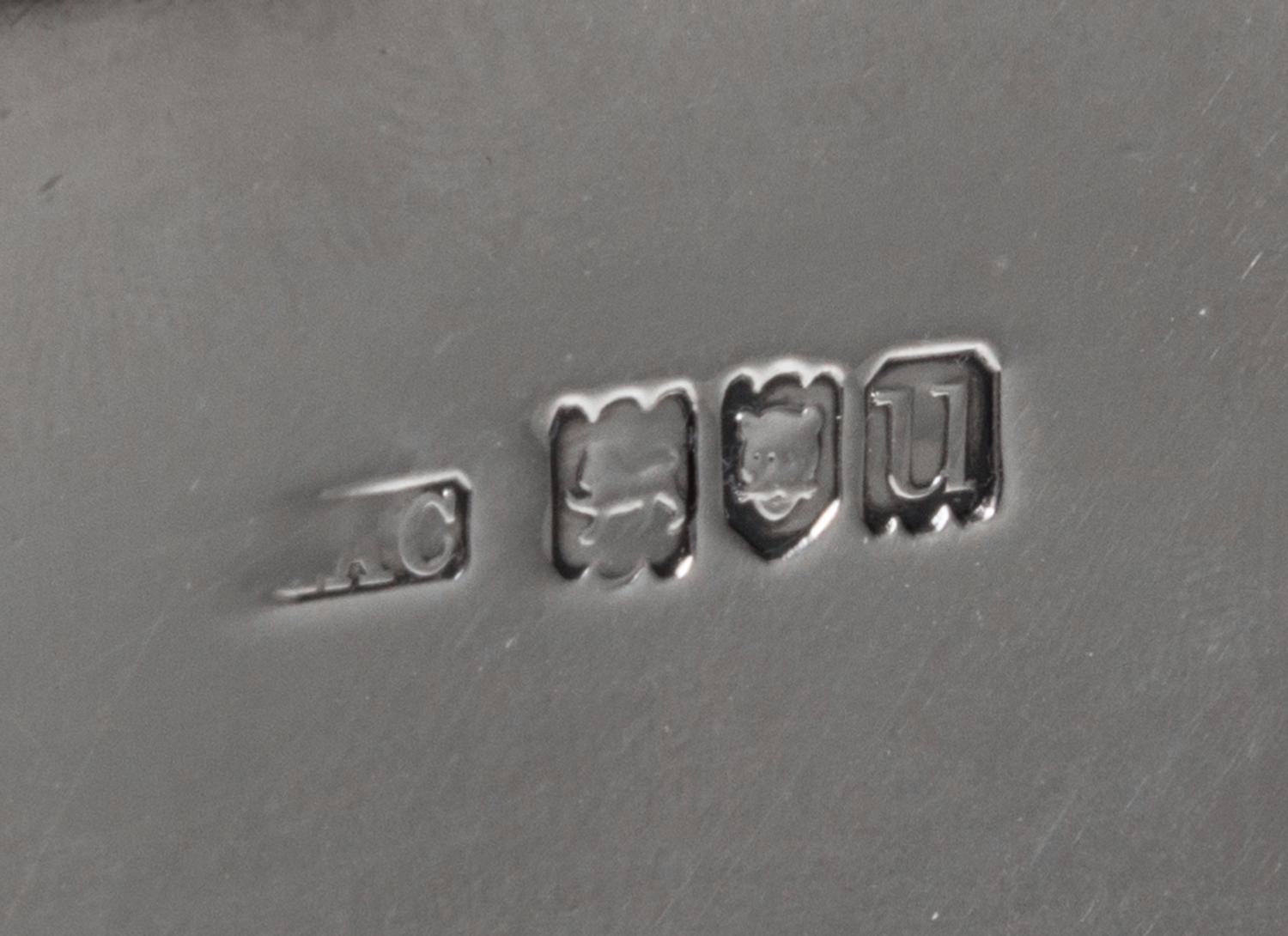 A Pair of George V Silver Casters, Crichton Bros., London, 1915, tall rectangular form, engraved EDH.