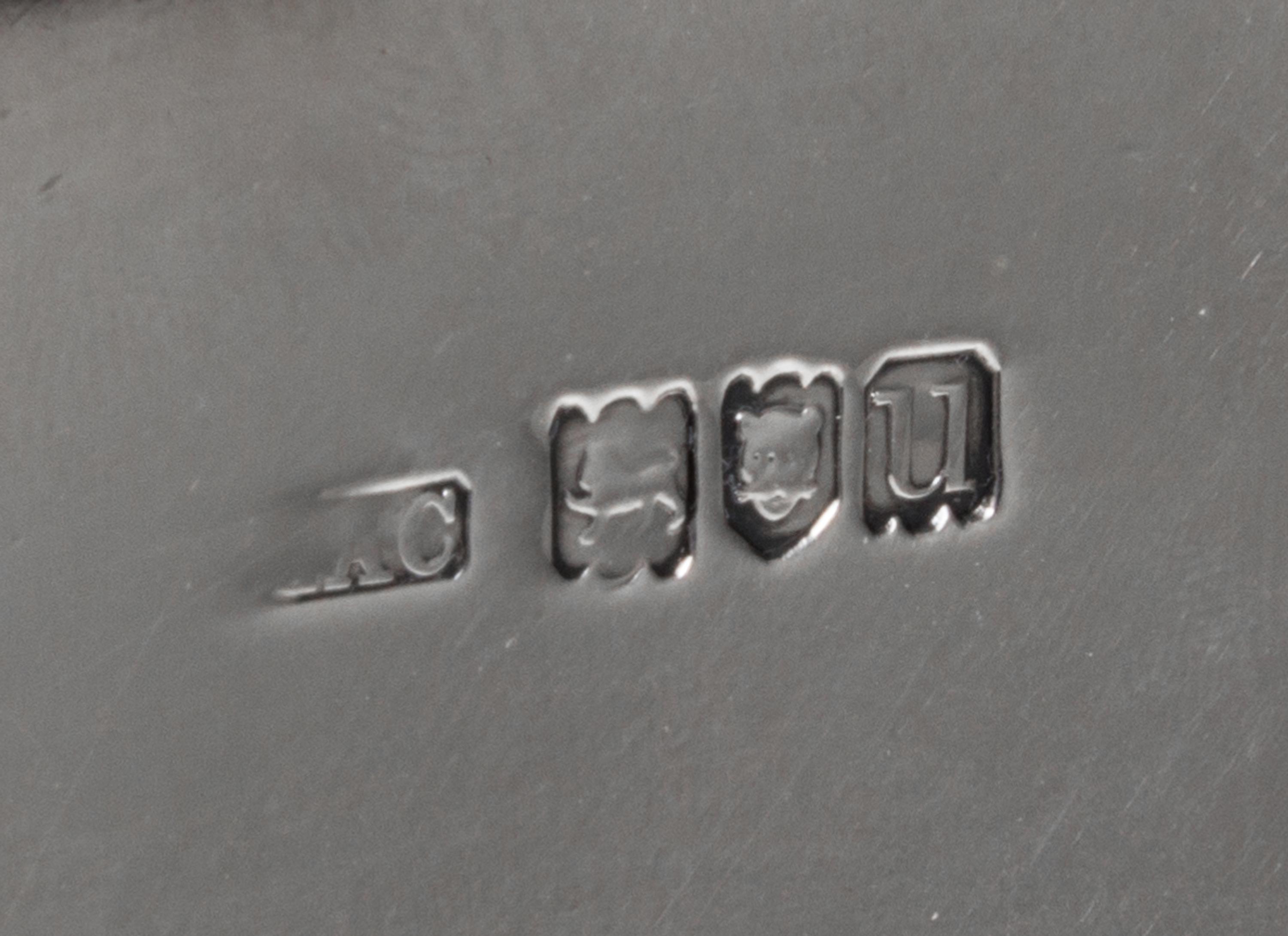 A Pair of George V Silver Casters, Crichton Bros., London, 1915, tall rectangular form, engraved EDH.