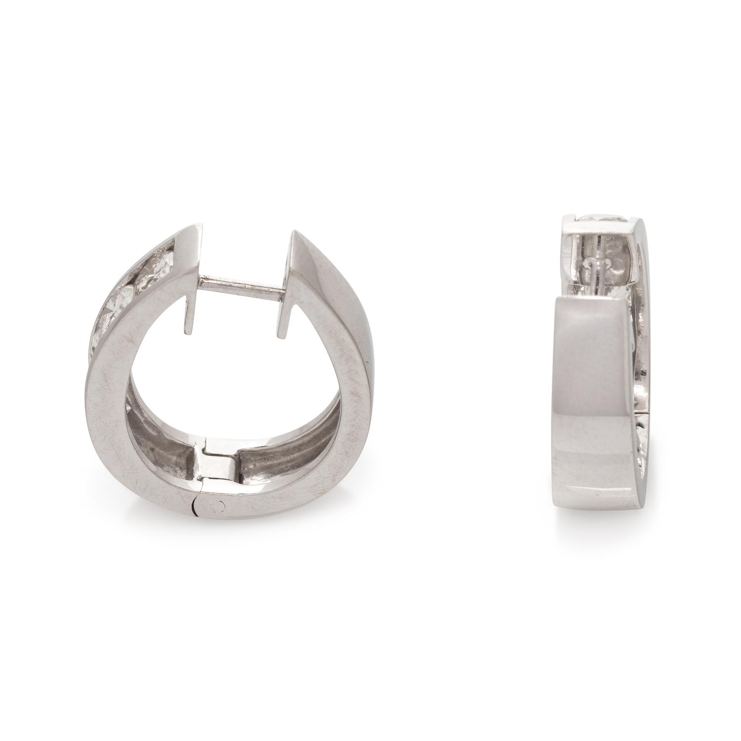 DIAMOND HOOP EARRINGS