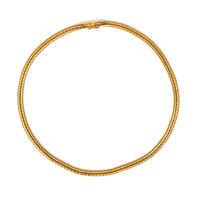 A 14 Karat Yellow Gold Necklace, Italian,