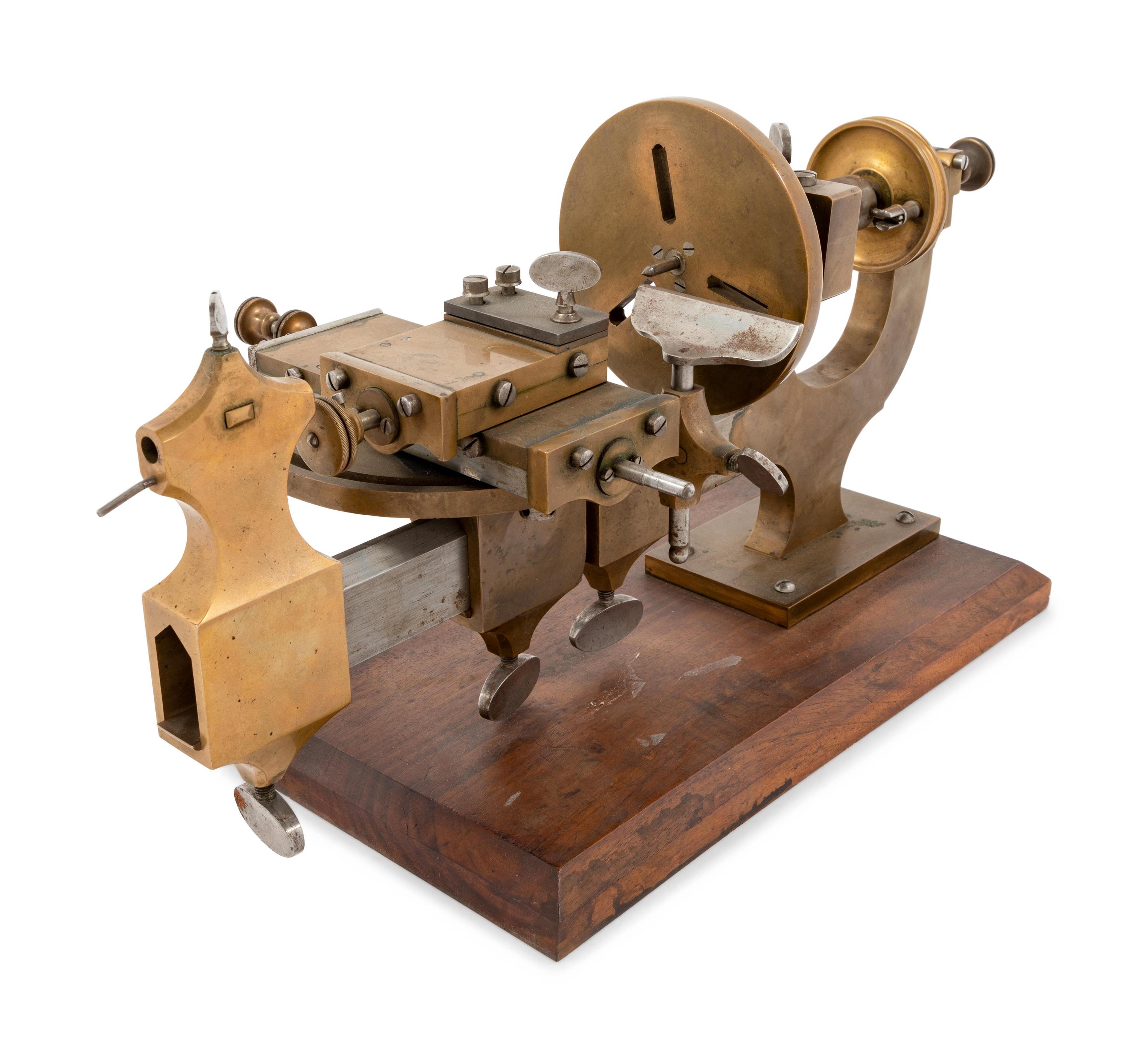 A Brass and Metal Watch Maker's Lathe — 19th Century