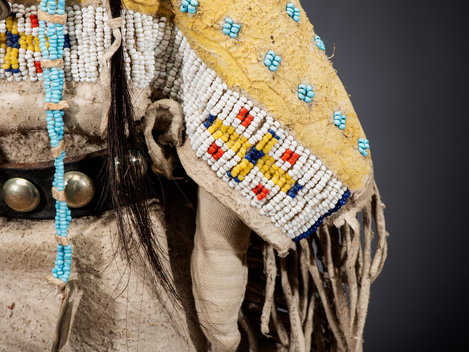 Sioux Beaded Hide Doll
